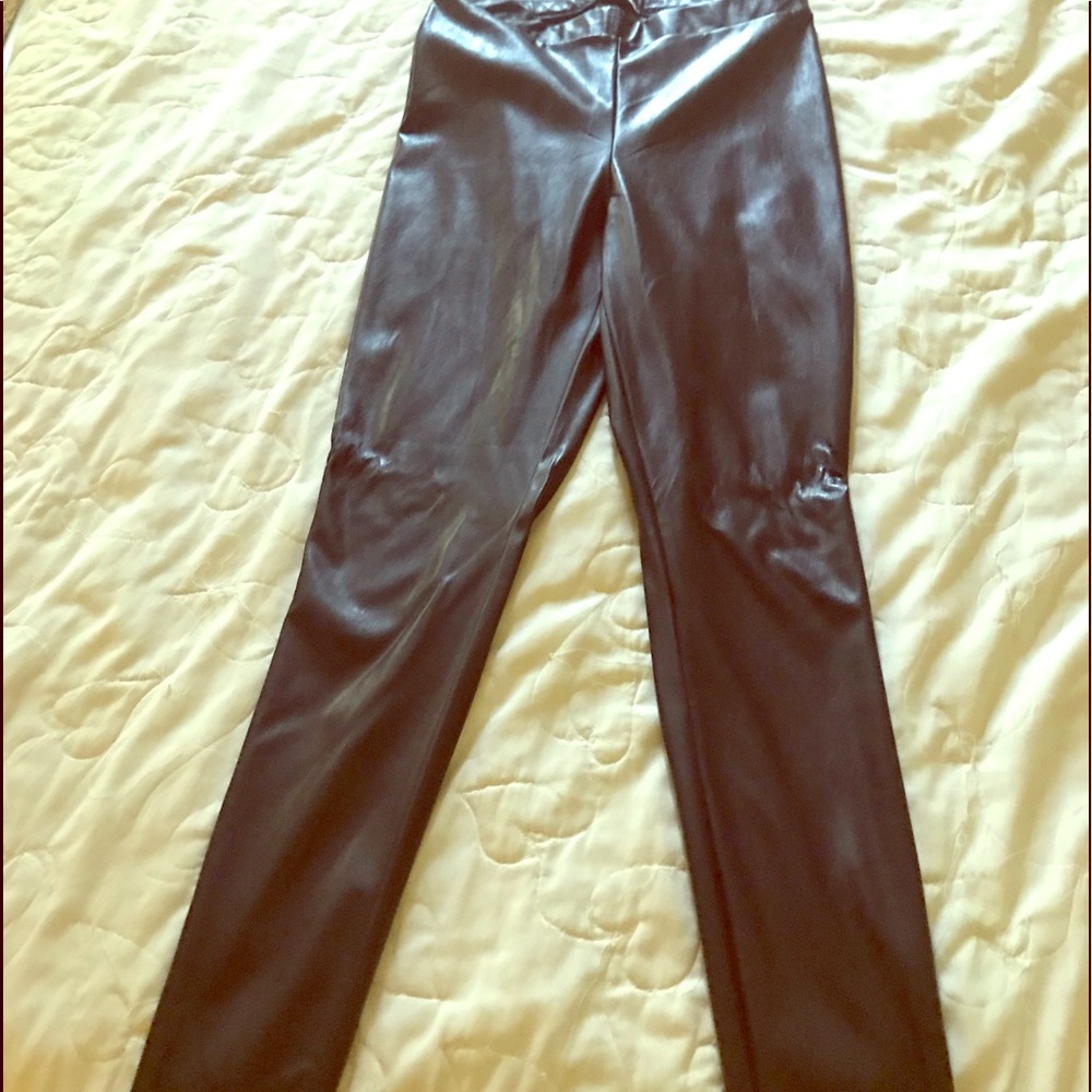 Pleather pants